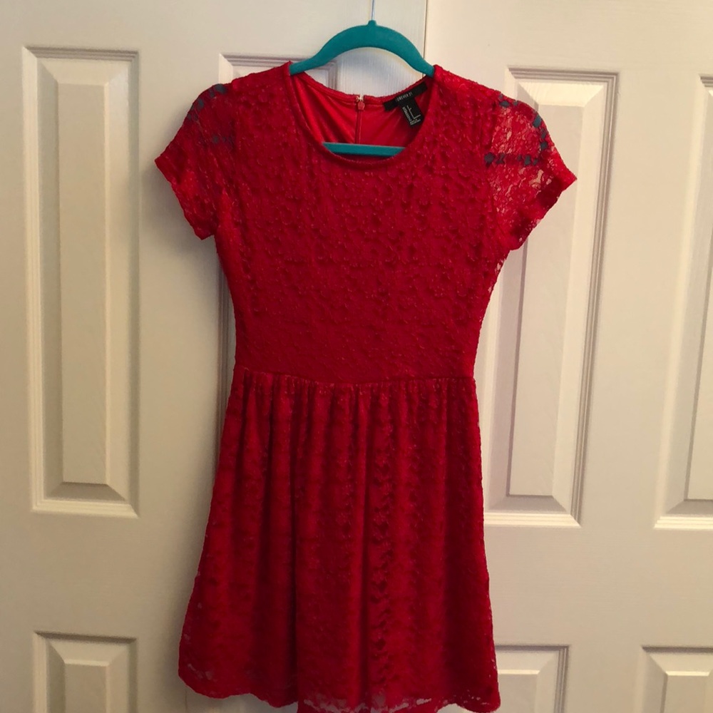 Lace Fit and Flare Dress